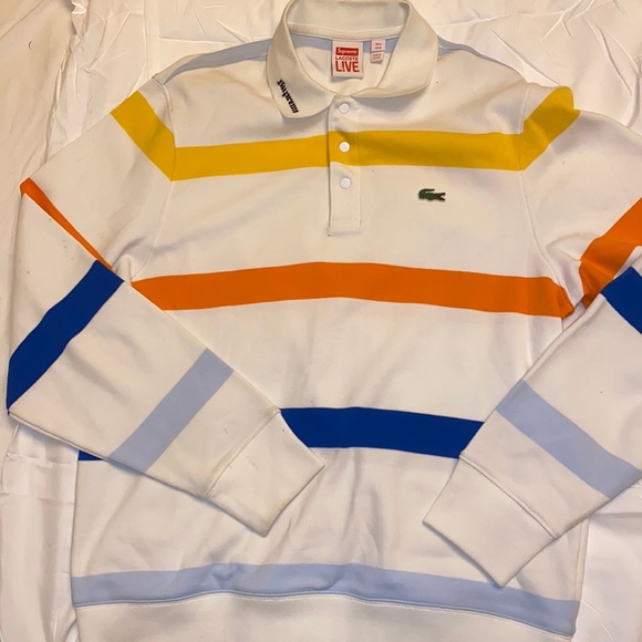 Supreme Lacoste sweater size m